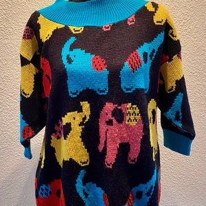 Vintage Elephant Sweater